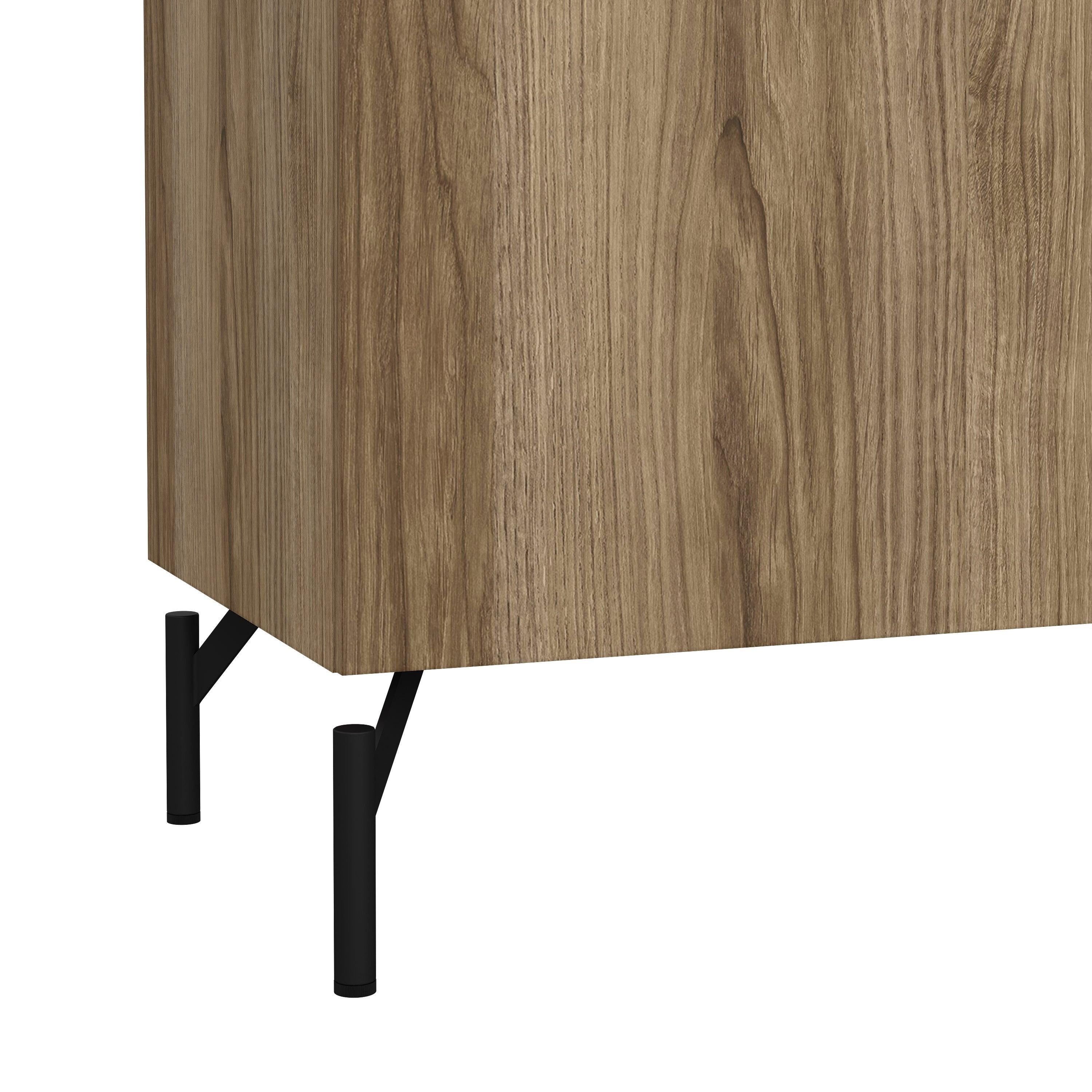 Kendall TV-Unit with 2 Doors + 1 Drawer Oak and Black - image 8