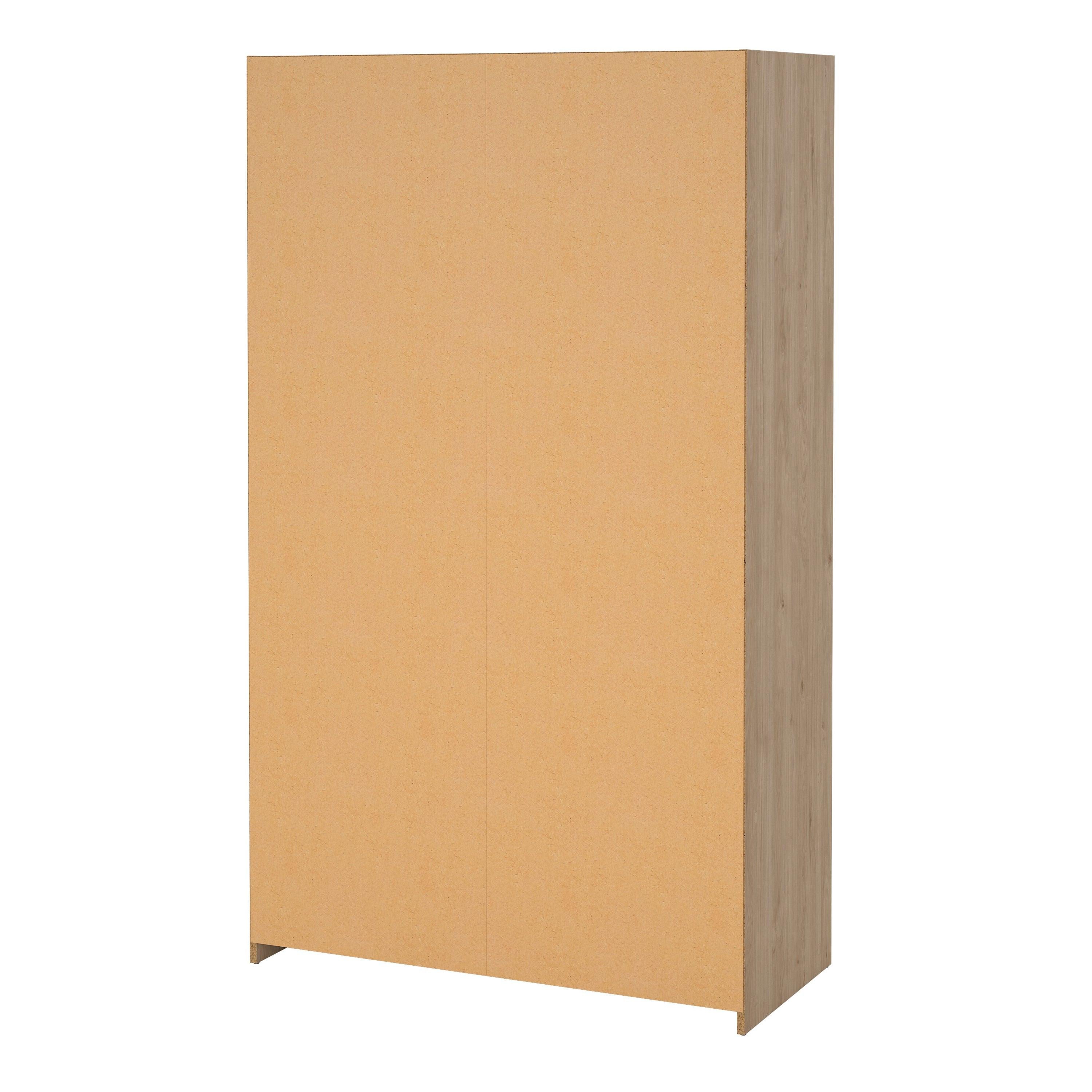 Uppsala Open Wardrobe Unit in Jackson Hickory Oak with a Beige Textile Curtain - image 4