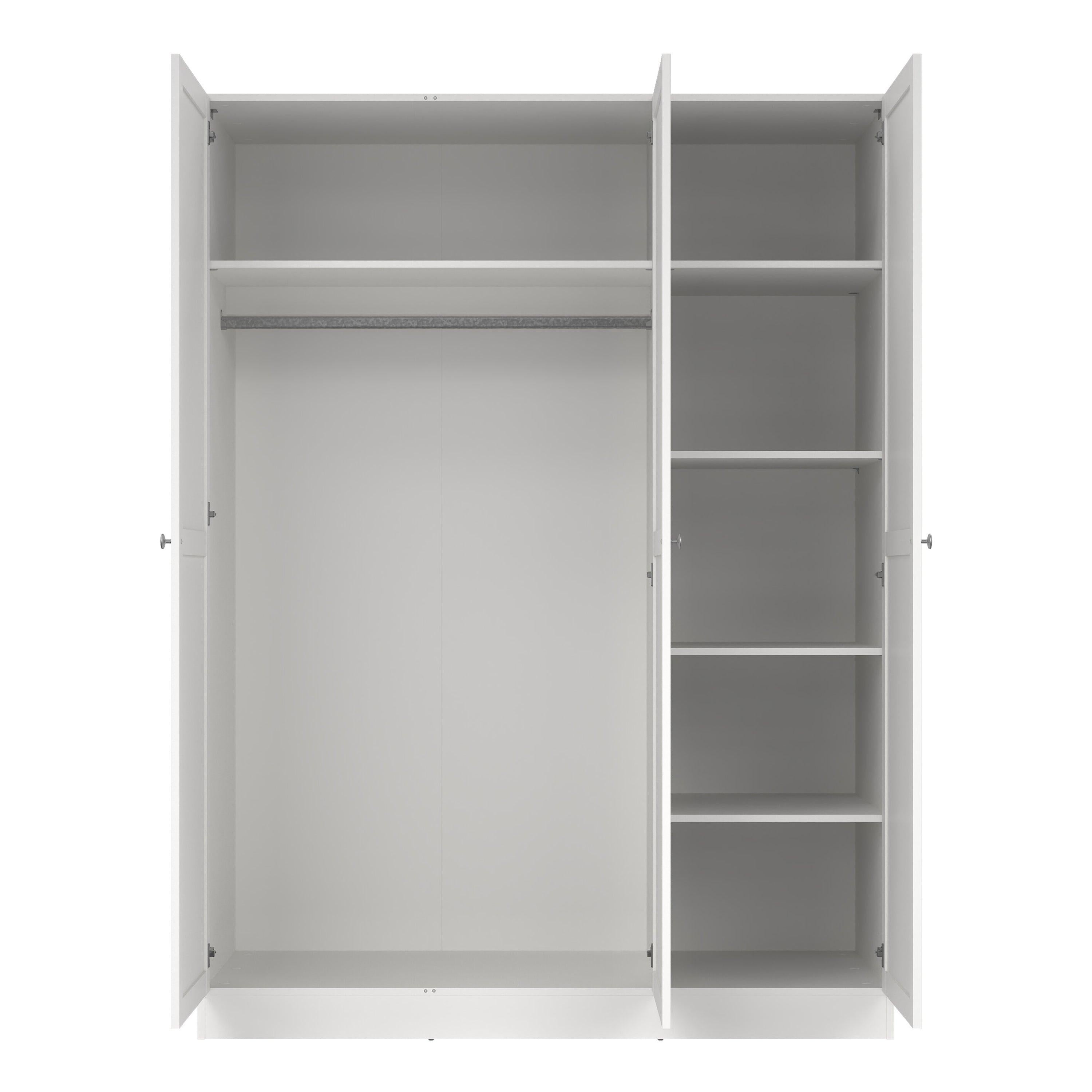 Brande Wardrobe with 3 Frame Doors in White - image 6