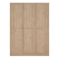 Brande Wardrobe with 3 Frame Doors in Jackson Hickory Oak - image 2