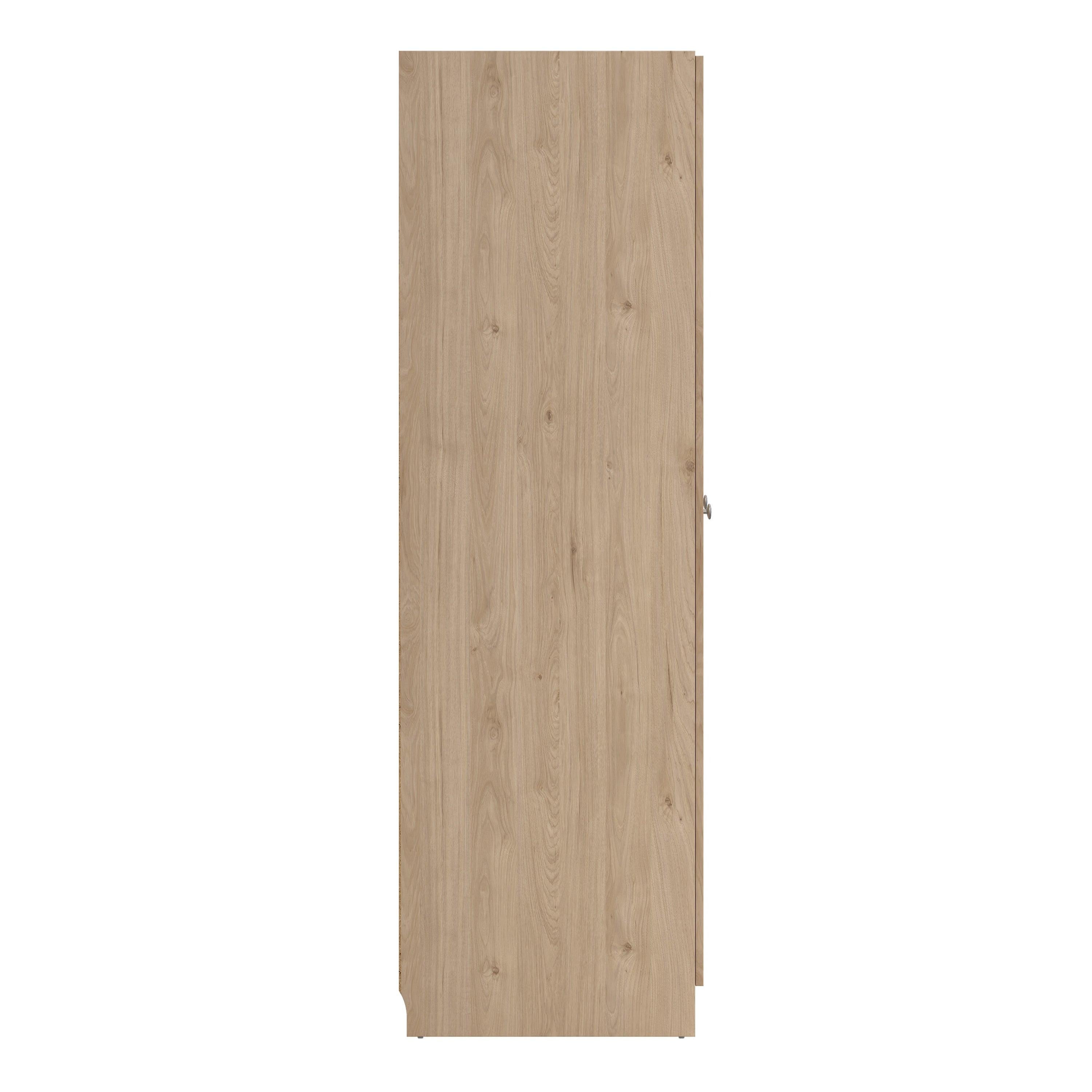 Brande Wardrobe with 3 Frame Doors in Jackson Hickory Oak - image 4