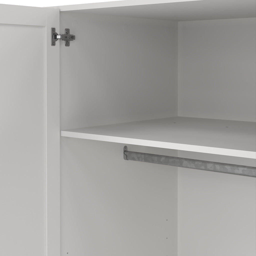 Brande Wardrobe with 4 Frame Doors in White - image 10