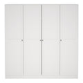 Brande Wardrobe with 4 Frame Doors in White - image 2
