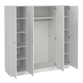 Brande Wardrobe with 4 Frame Doors in White - image 5