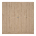 Brande Wardrobe with 4 Frame Doors in Jackson Hickory Oak - image 2