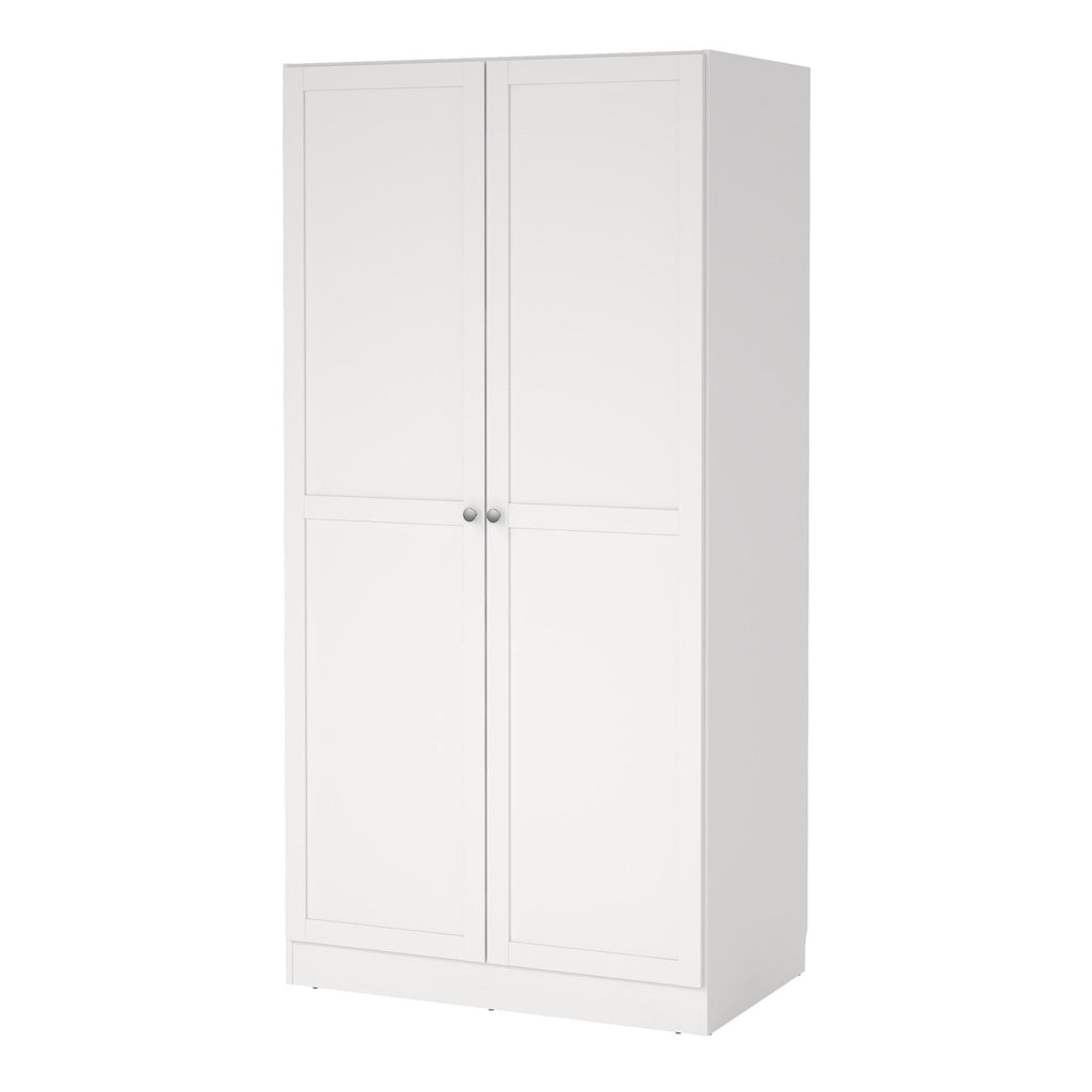 Brande Wardrobe with 2 Frame Doors in White - image 3