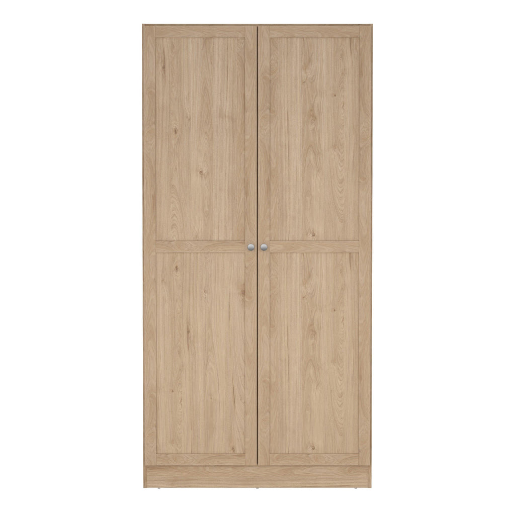Brande Wardrobe with 2 Frame Doors in Jackson Hickory - image 2