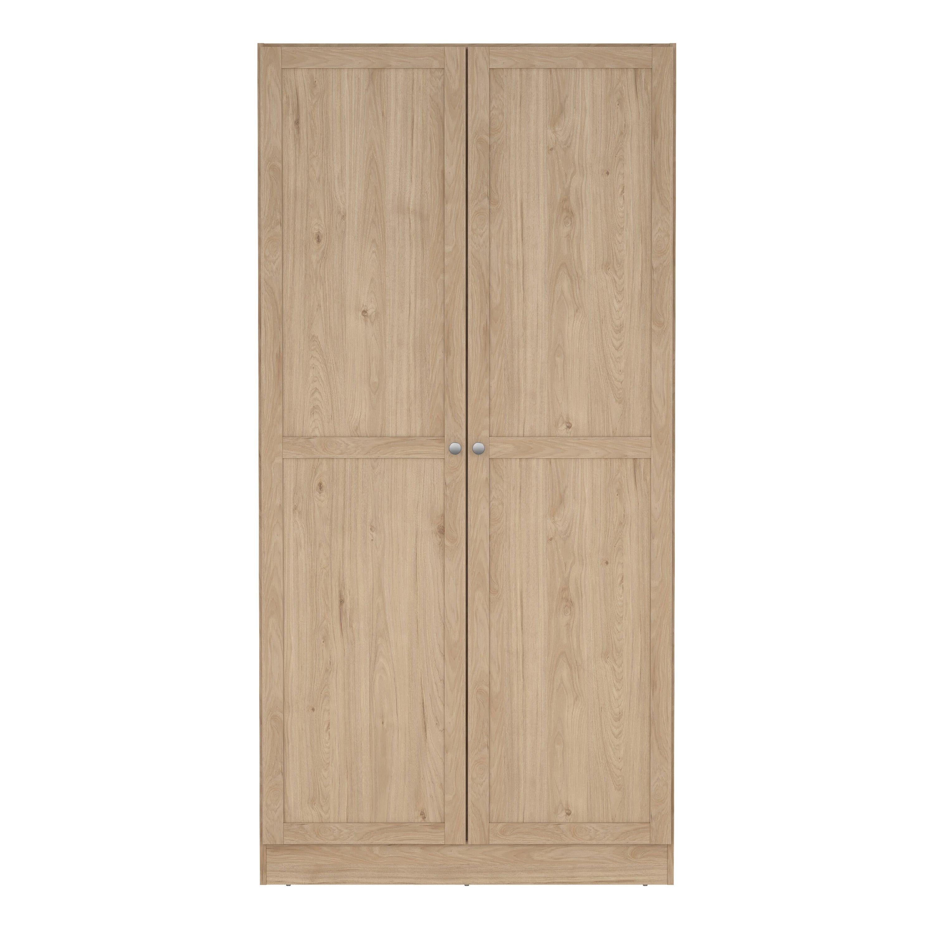 Brande Wardrobe with 2 Frame Doors in Jackson Hickory - image 2