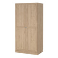 Brande Wardrobe with 2 Frame Doors in Jackson Hickory - image 3