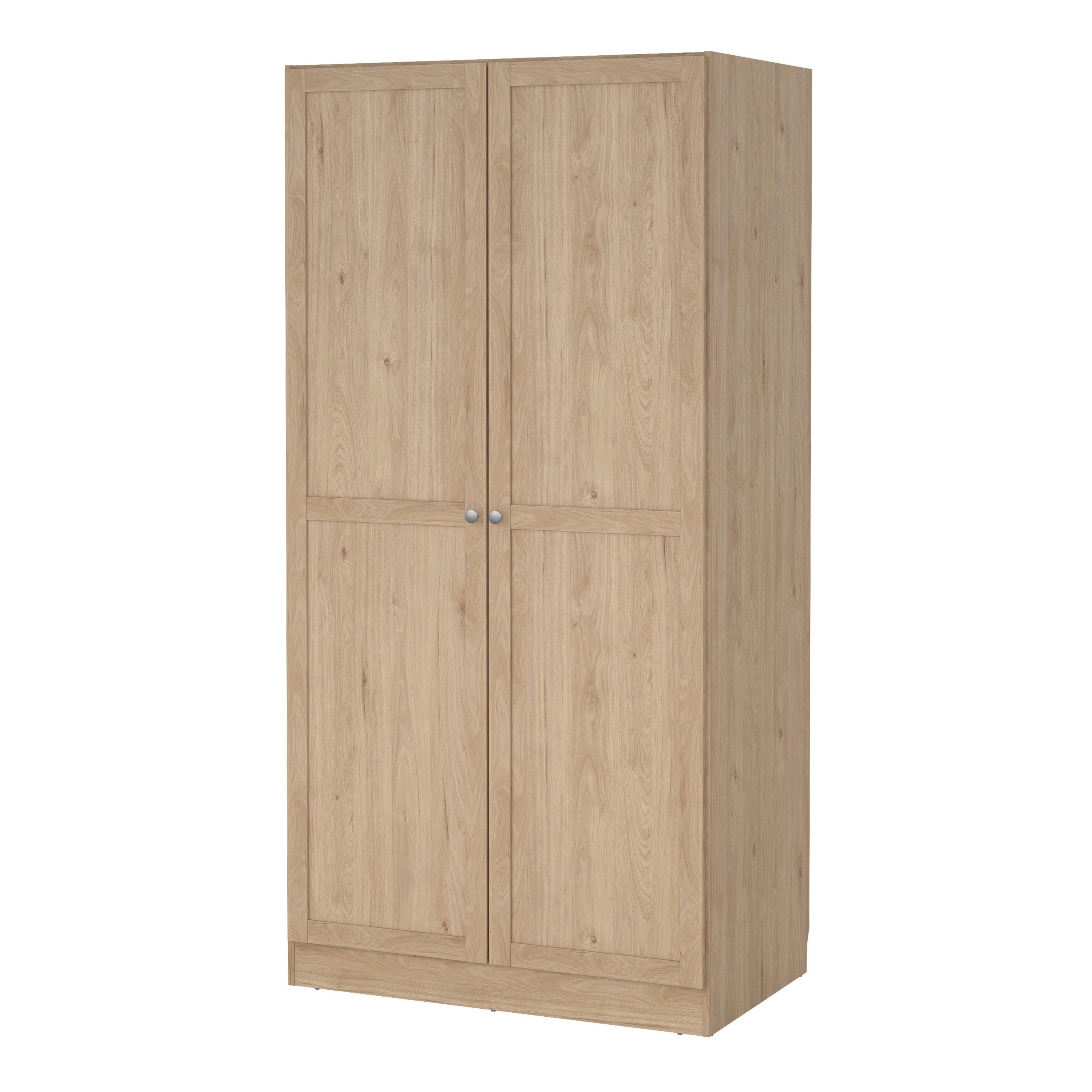 Brande Wardrobe with 2 Frame Doors in Jackson Hickory - image 3