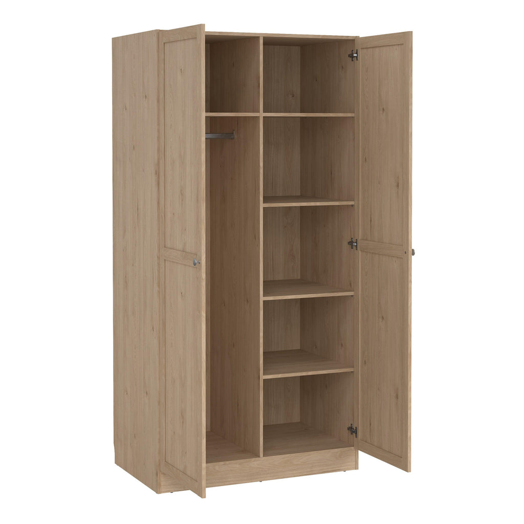 Brande Wardrobe with 2 Frame Doors in Jackson Hickory - image 5