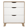 Ikast Chest 3 Drawers in Jackson Hickory and White - image 2