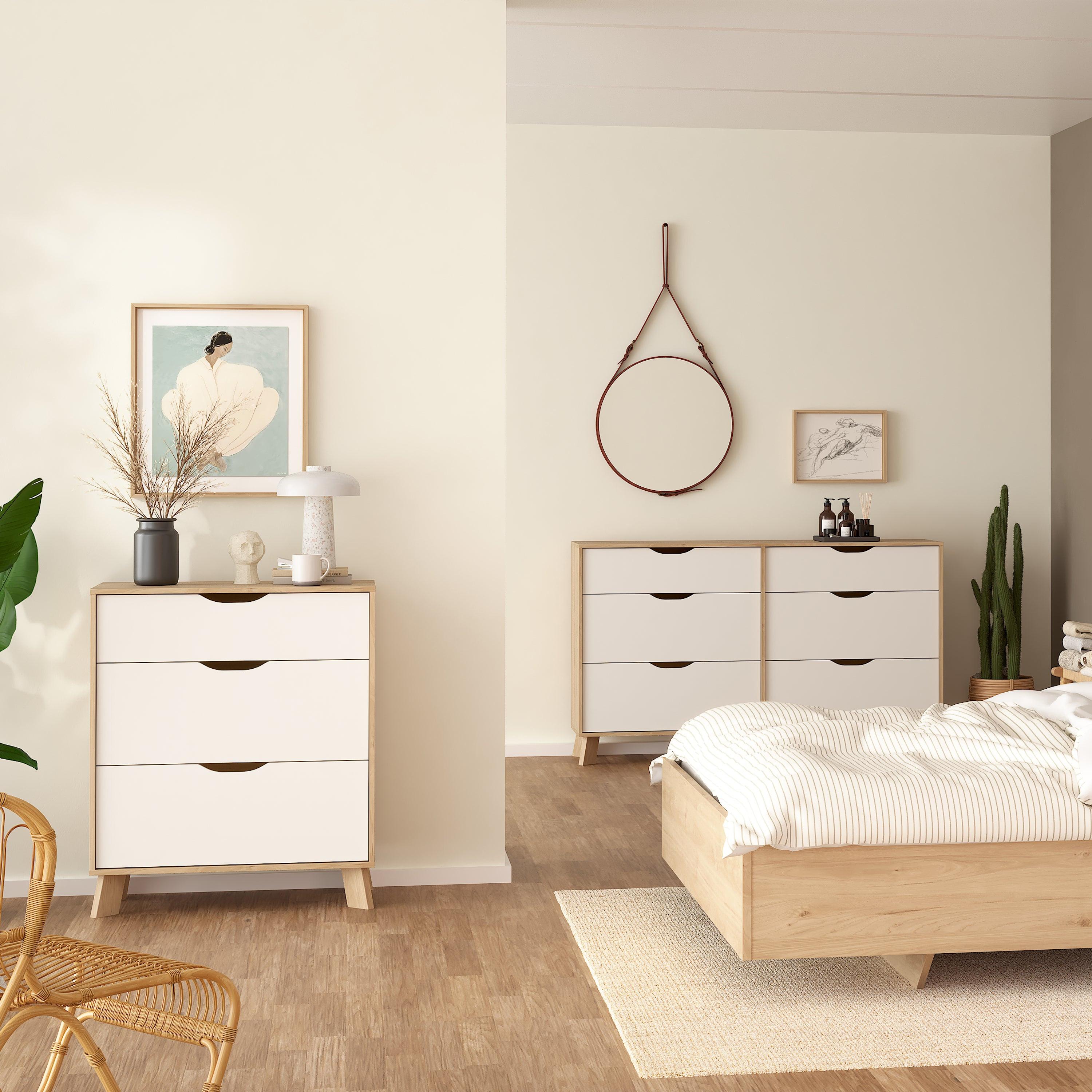 Ikast Chest 3 Drawers in Jackson Hickory and White - image 6
