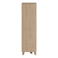 Ikast Wardrobe 3 Doors and 2 Drawers with Mirror in Jackson Hickory and White - image 4