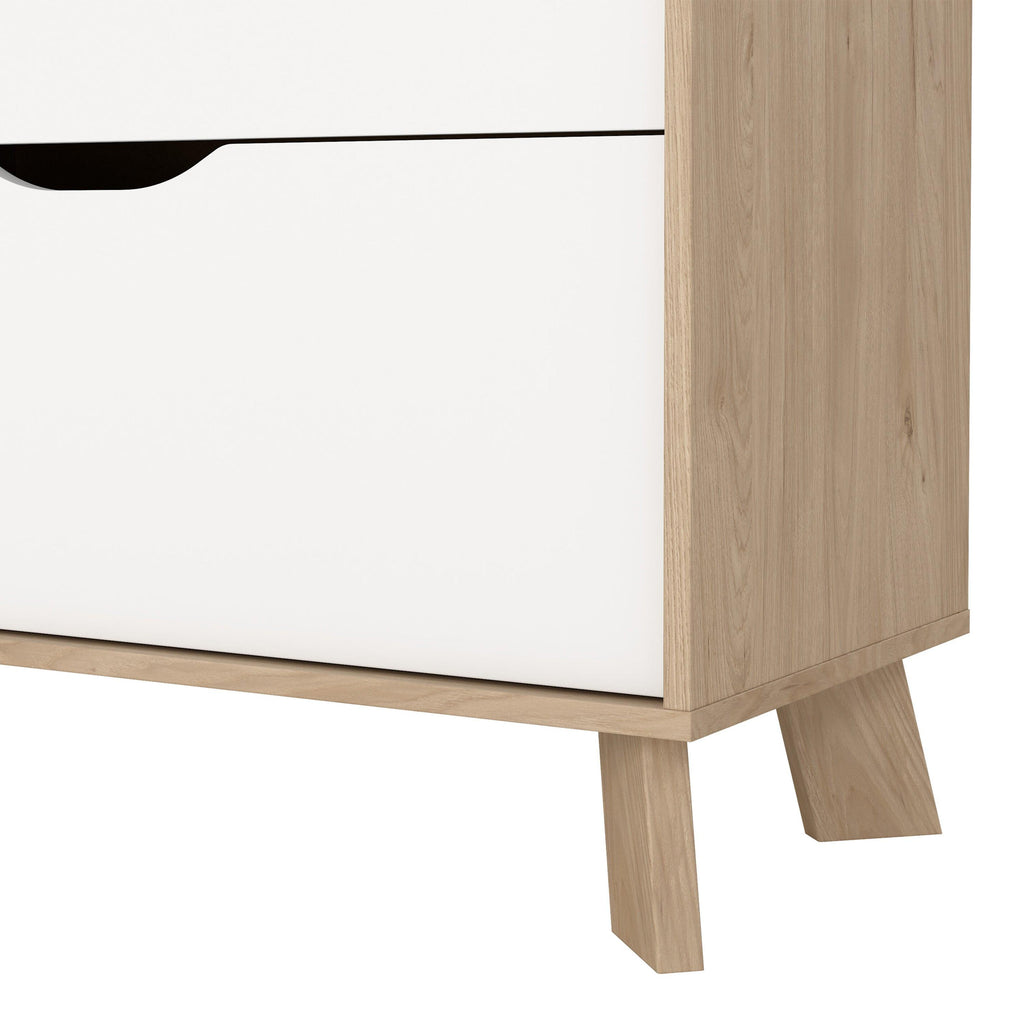 Ikast 6 Drawers Double Dresser in Jackson Hickory and White - image 11
