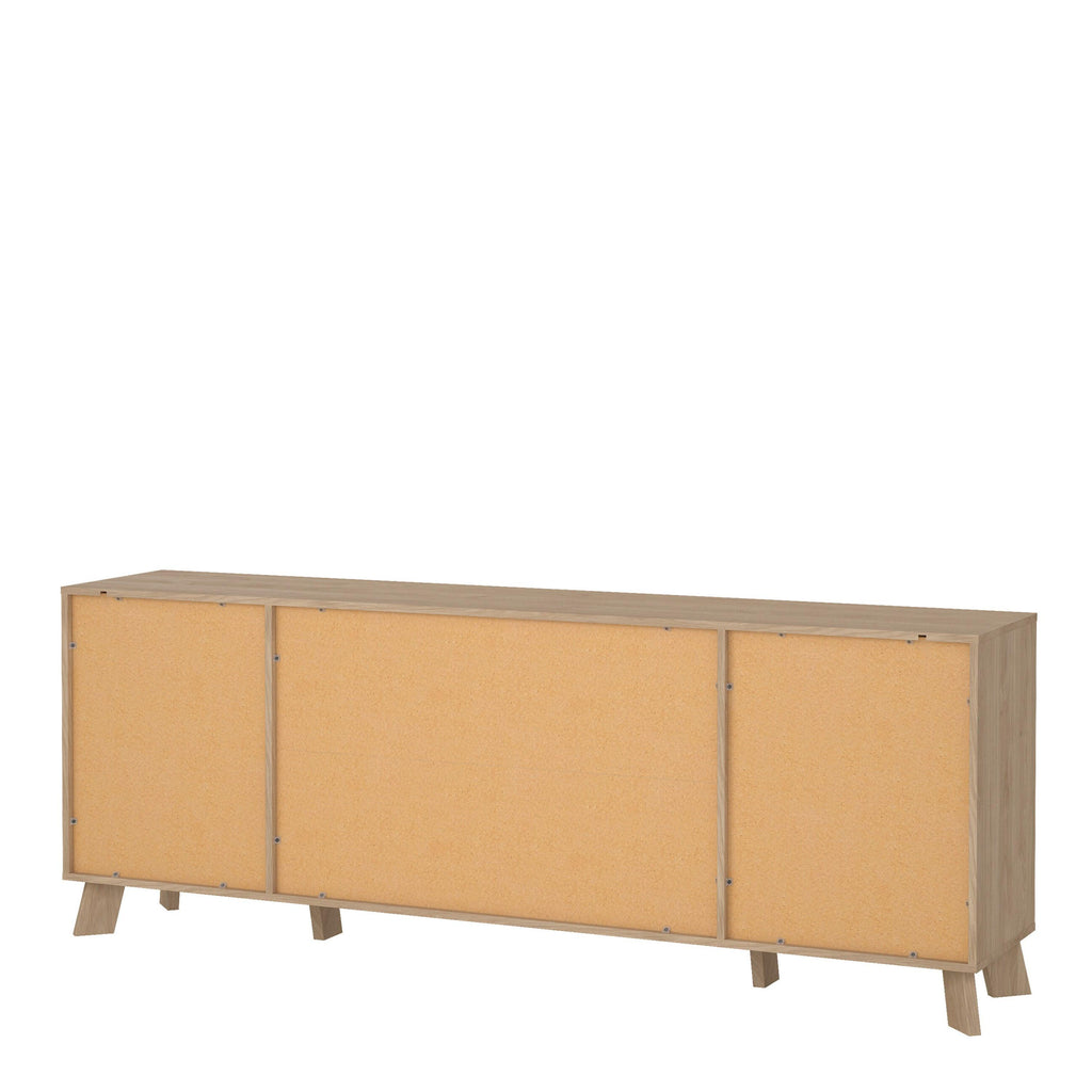 Ikast Sideboard 4 Doors + 1 Drawer in Jackson Hickory and White - image 5
