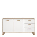 Ikast Sideboard 2 Doors + 3 Drawers in Jackson Hickory and White - image 2