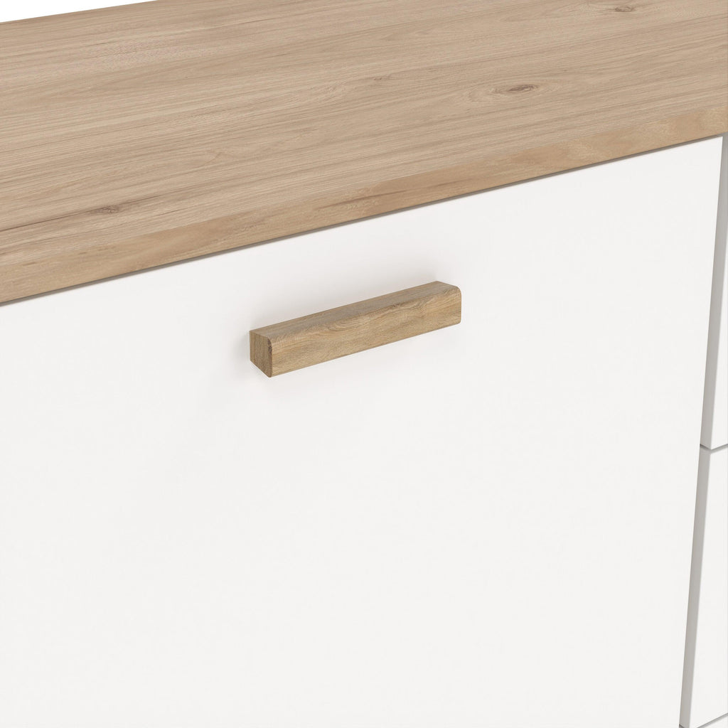 Ikast Sideboard 2 Doors + 3 Drawers in Jackson Hickory and White - image 9