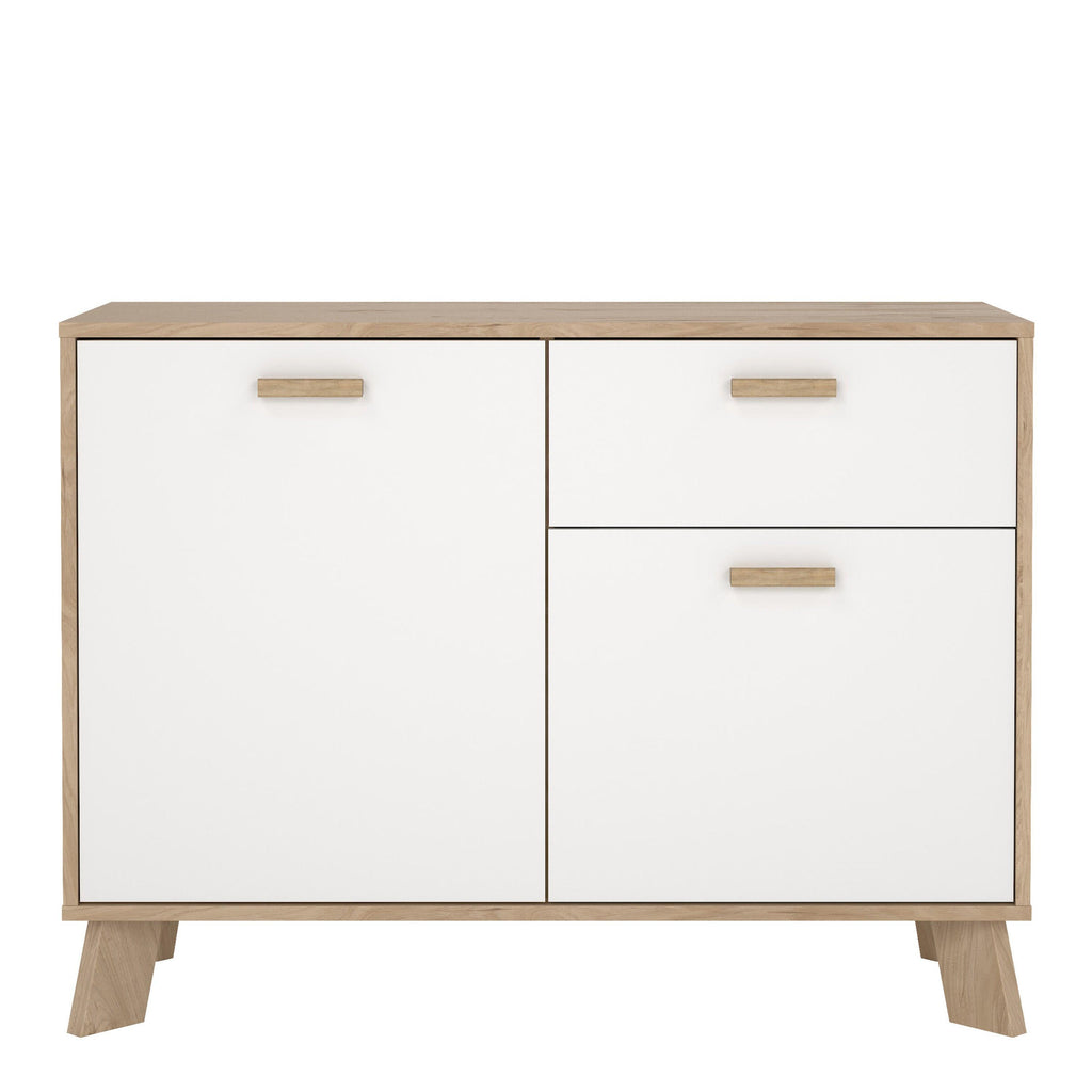 Ikast Sideboard 2 Doors + 1 Drawer in Jackson Hickory and White - image 2
