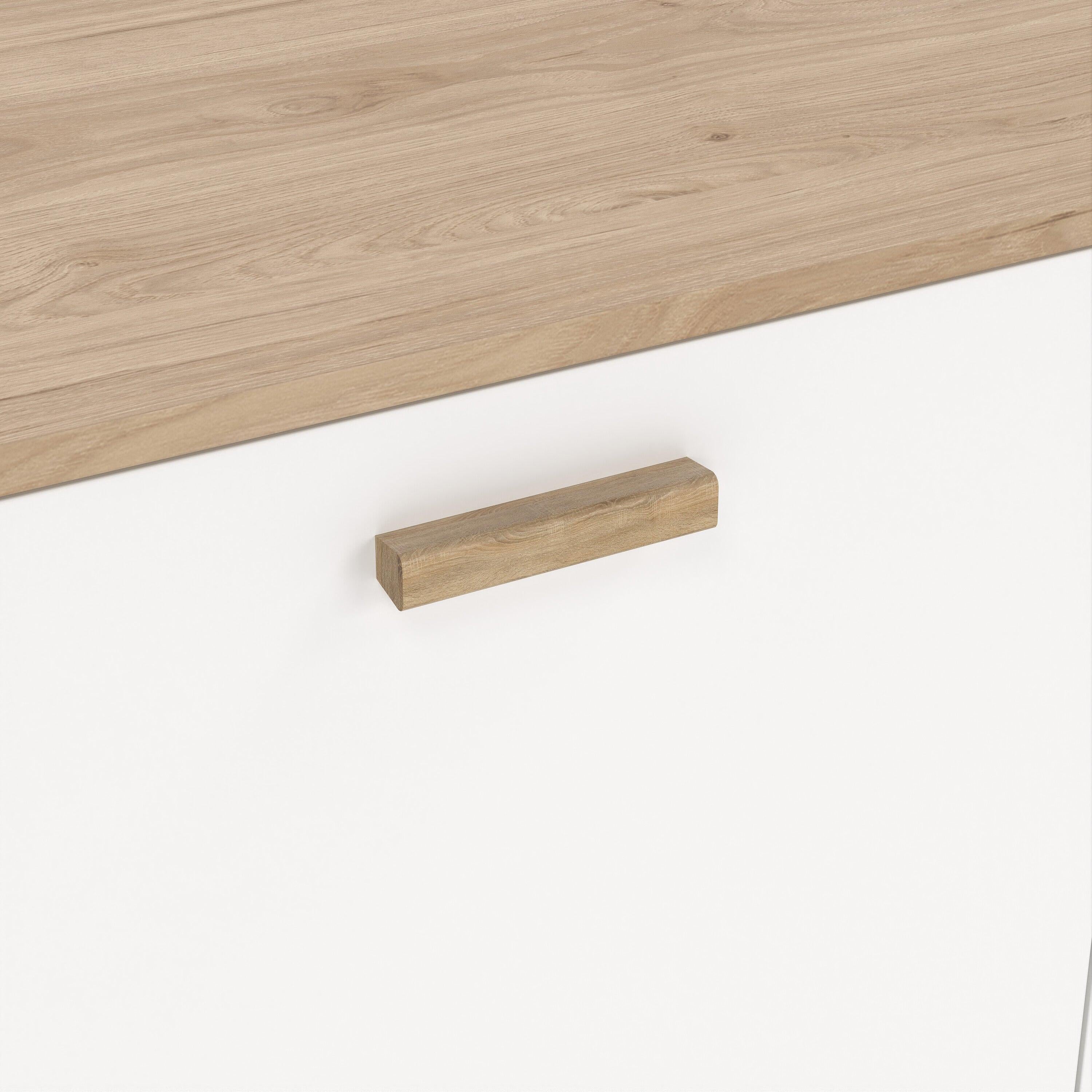 Ikast Sideboard 2 Doors + 1 Drawer in Jackson Hickory and White - image 9