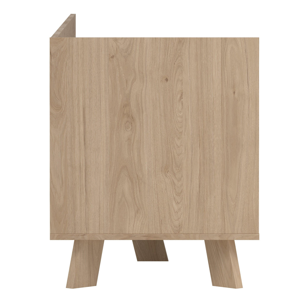 Ikast TV-unit with 1 Door + 2 Drawers in Jackson Hickory and White - image 4
