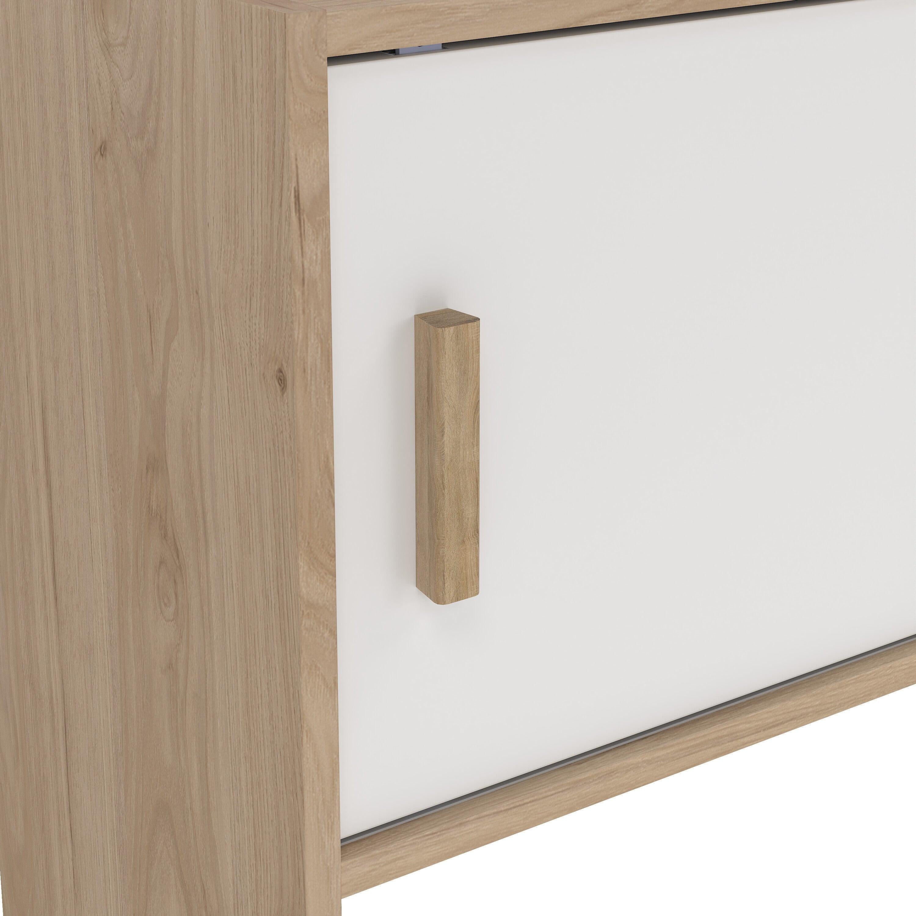 Ikast TV-Wall Unit with 2 Sliding Doors in Jackson Hickory and White - image 10