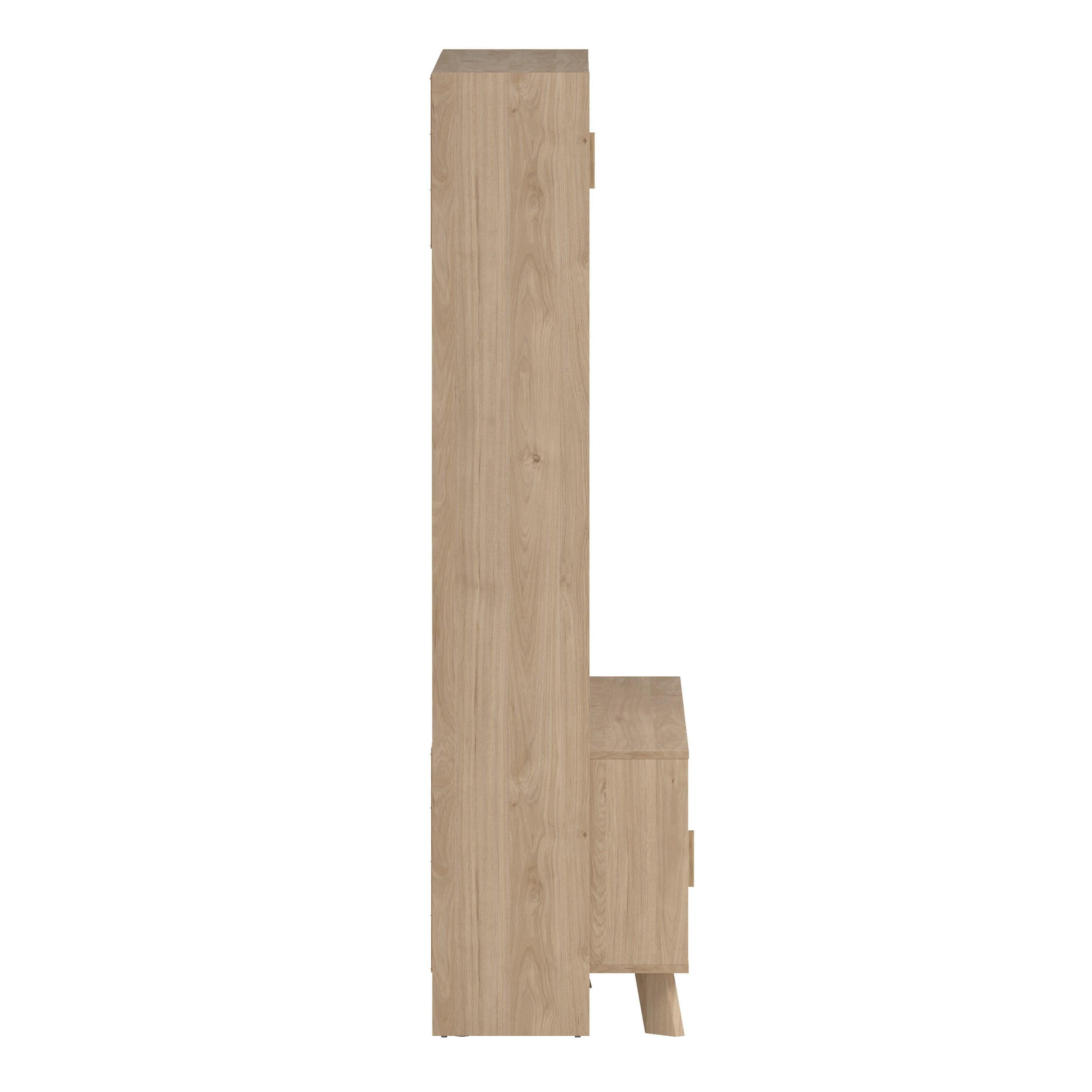 Ikast TV-Wall Unit with 2 Sliding Doors in Jackson Hickory and White - image 4