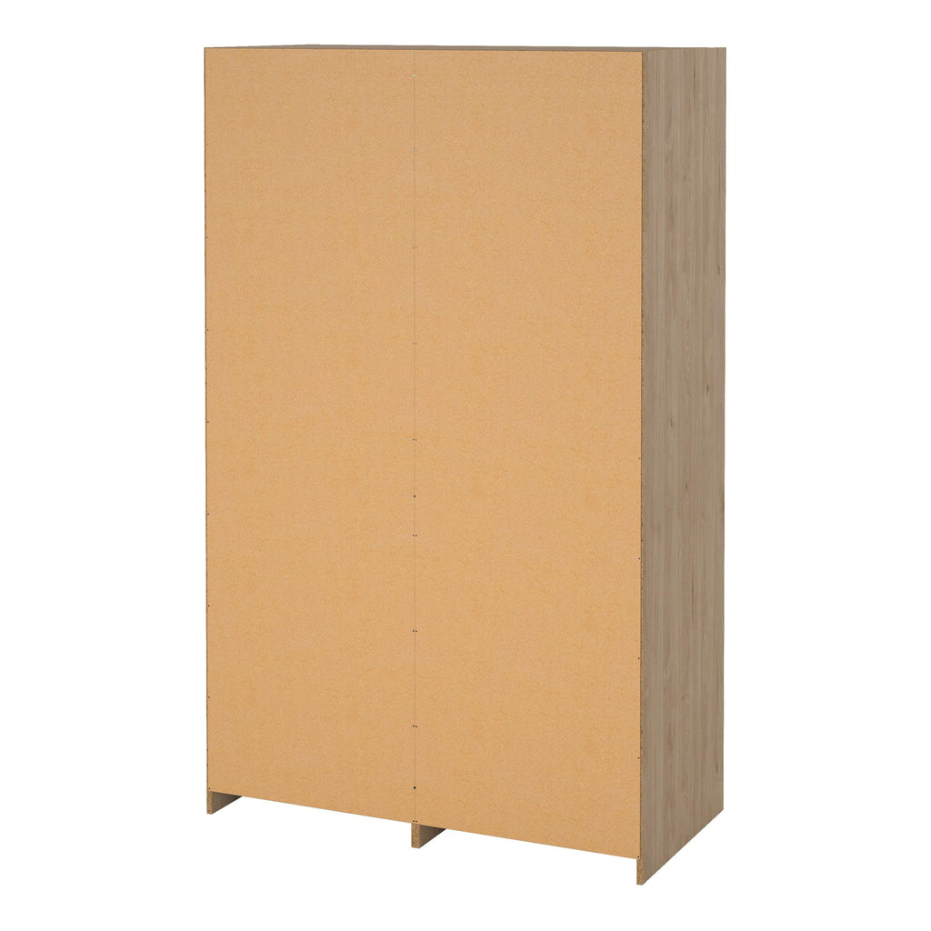 Line Wardrobe with 2 Sliding Doors 1 Small Door and 2 Drawers in Jackson Hickory Oak - image 5