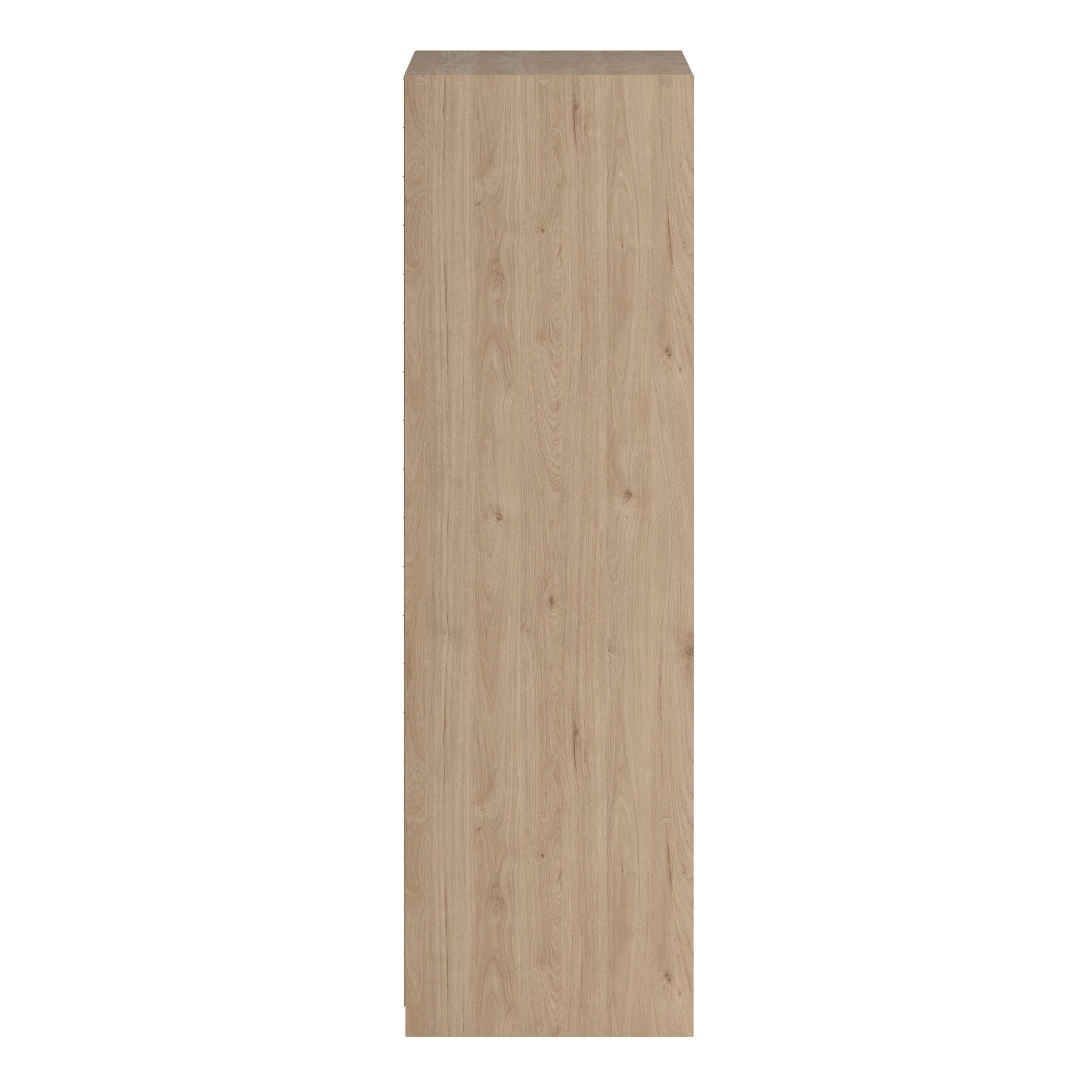 Line Wardrobe with 2 Sliding Doors 1 Sliding Door with Mirror in Jackson Hickory Oak - image 4
