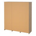 Line Wardrobe with 2 Sliding Doors 1 Sliding Door with Mirror in Jackson Hickory Oak - image 5