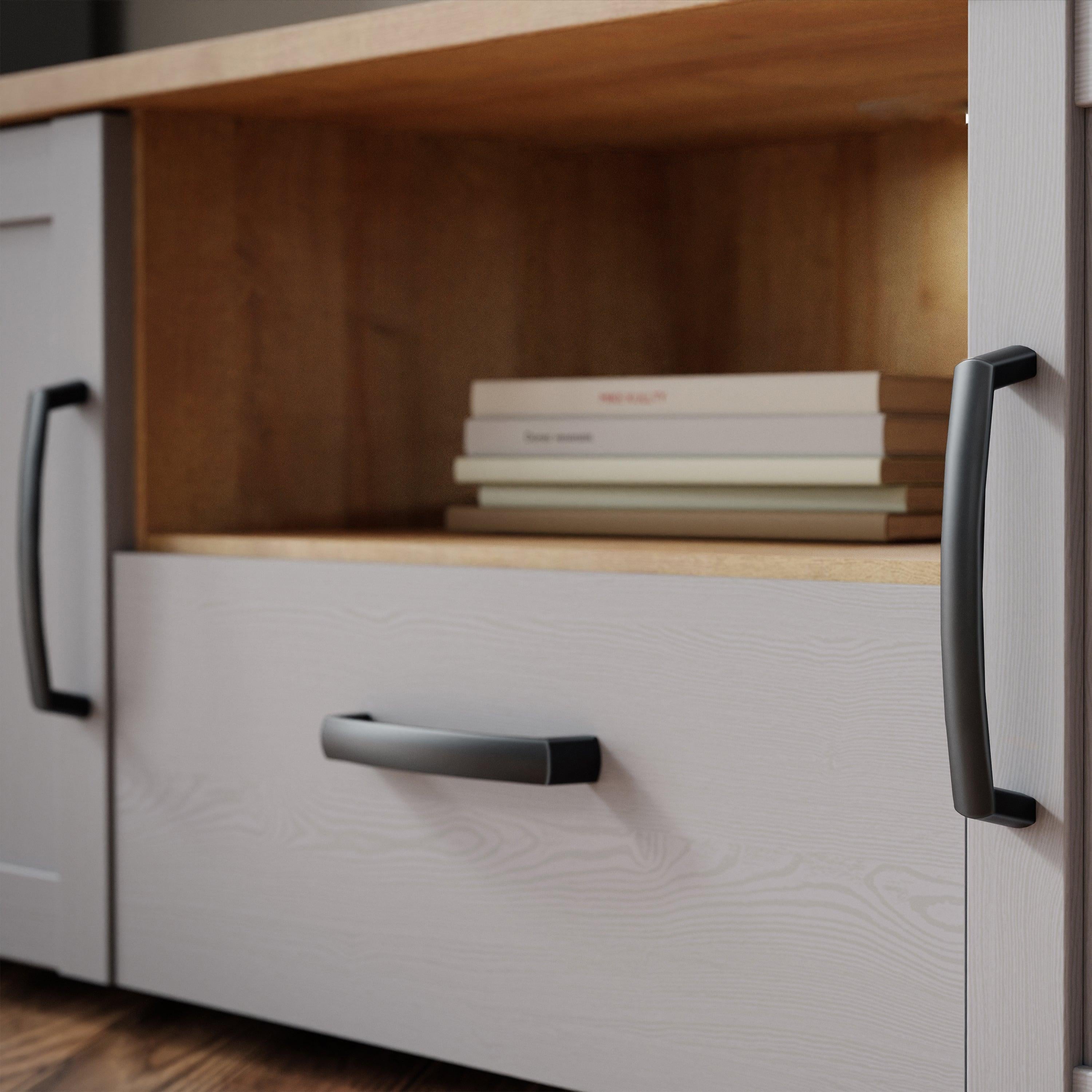 Bohol 2 Door 1 Drawer TV Unit in Riviera Oak/Grey Oak - image 7