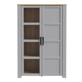 Bohol 2 Door Display Cabinet in Riviera Oak/Grey Oak - image 2