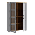 Bohol 2 Door Display Cabinet in Riviera Oak/Grey Oak - image 3