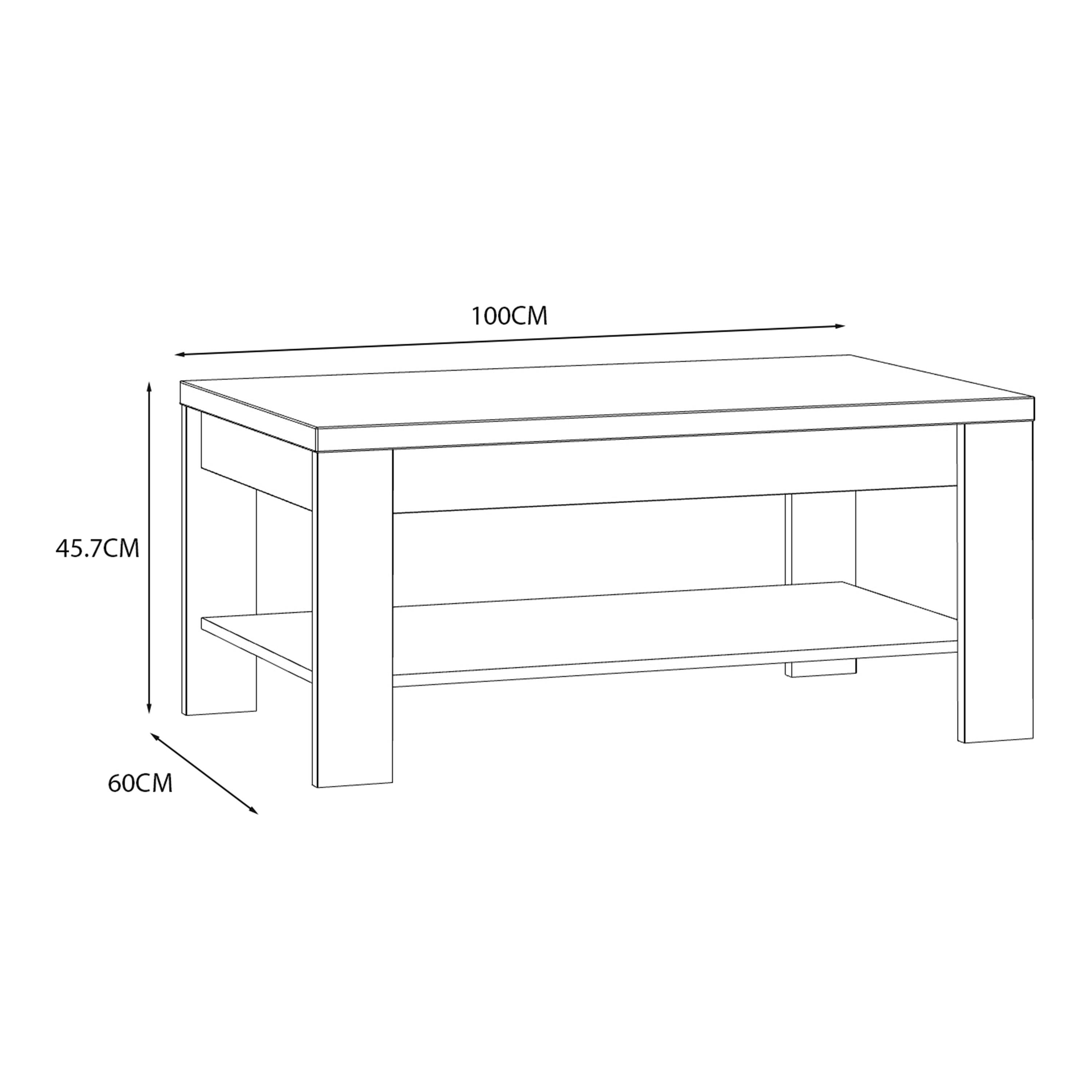 Bohol Coffee Table in Riviera Oak/White - image 6