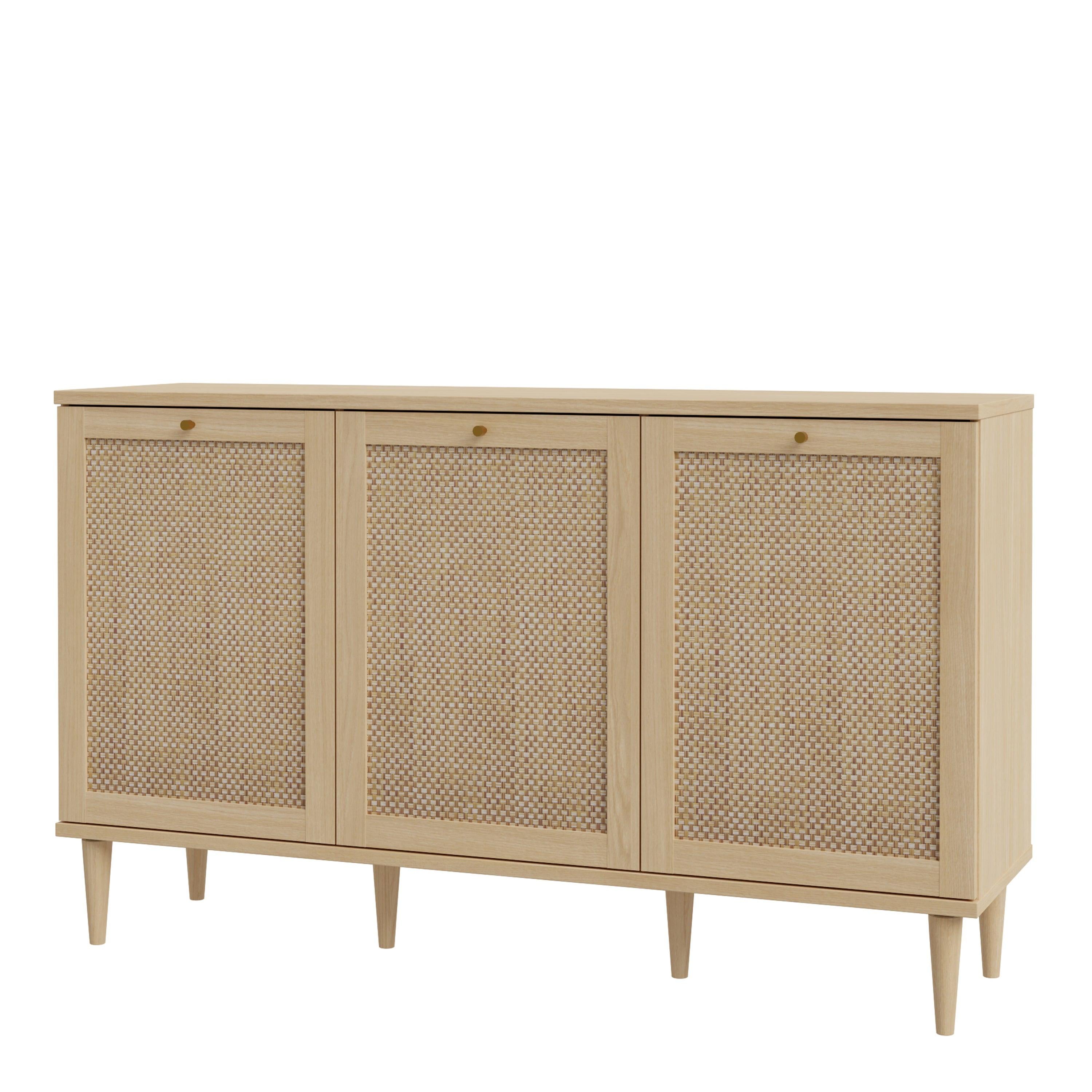 Calasetta 3 Door Sideboard in Rattan - image 3