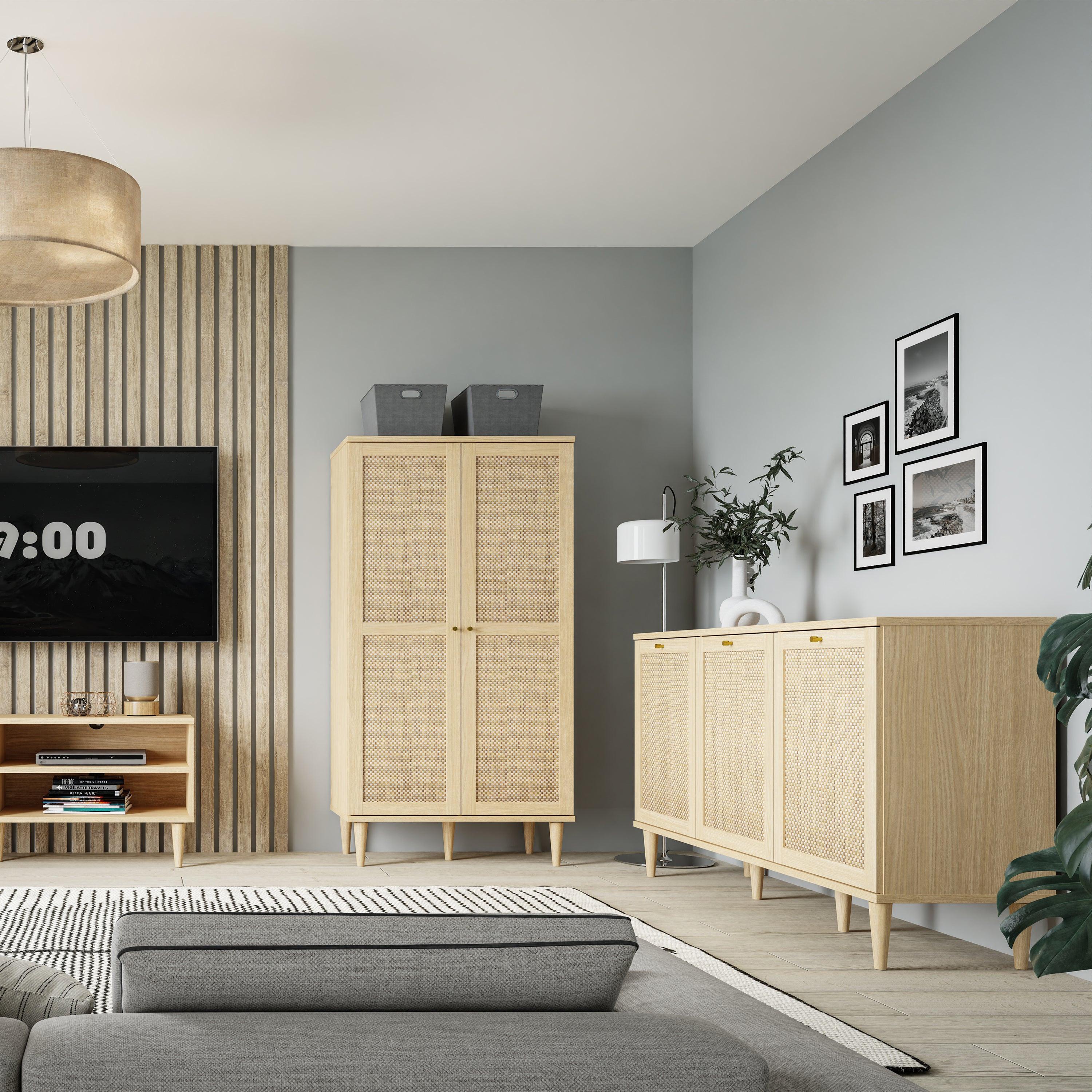 Calasetta 3 Door Sideboard in Rattan - image 8