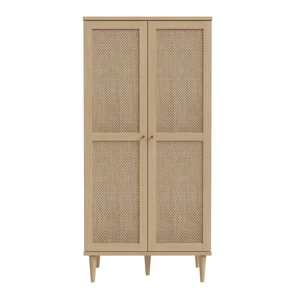Calasetta 2 Door Display Cabinet in Rattan - image 2