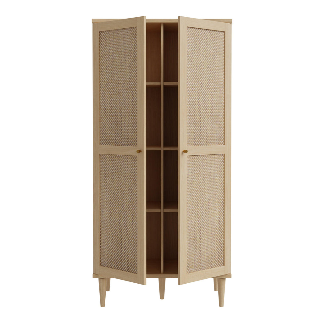 Calasetta 2 Door Display Cabinet in Rattan - image 6