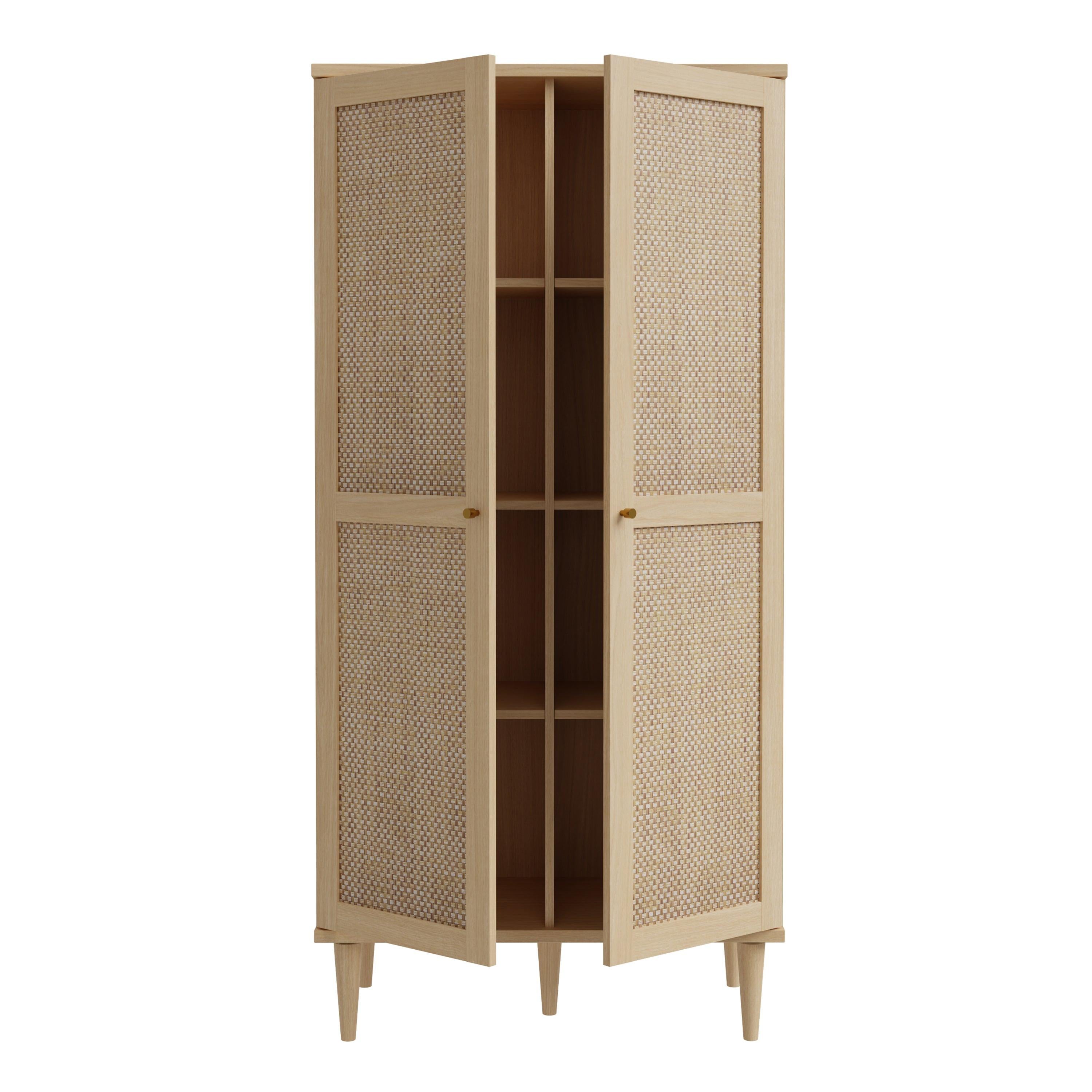 Calasetta 2 Door Display Cabinet in Rattan - image 6