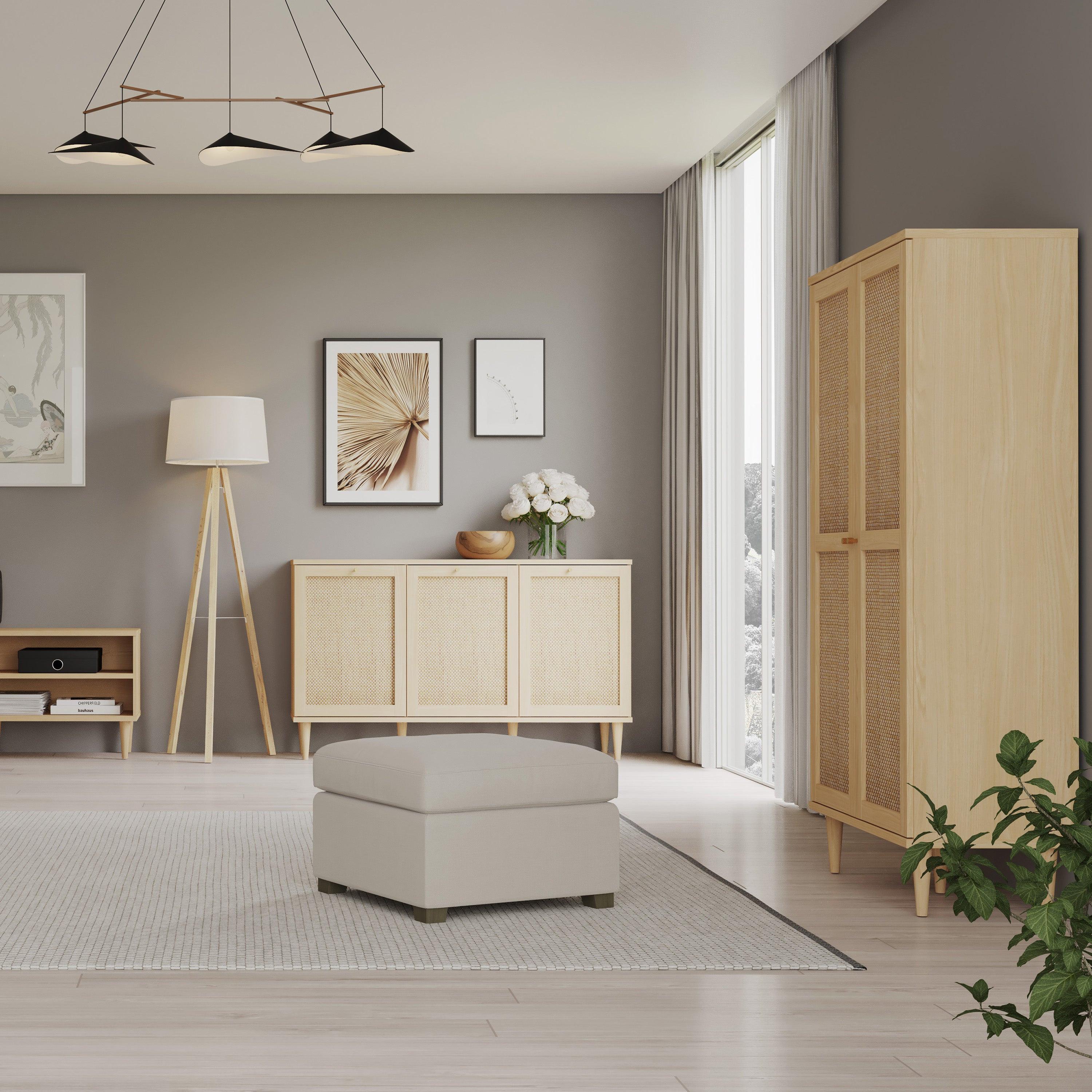 Calasetta 2 Door Display Cabinet in Rattan - image 7