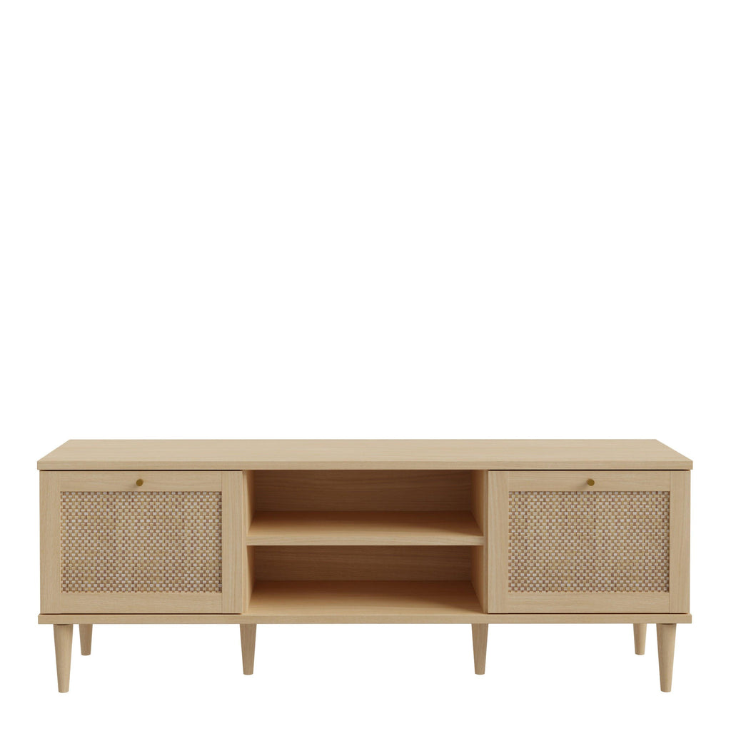 Calasetta 2 Door 1 Shelf TV Unit in Rattan - image 2