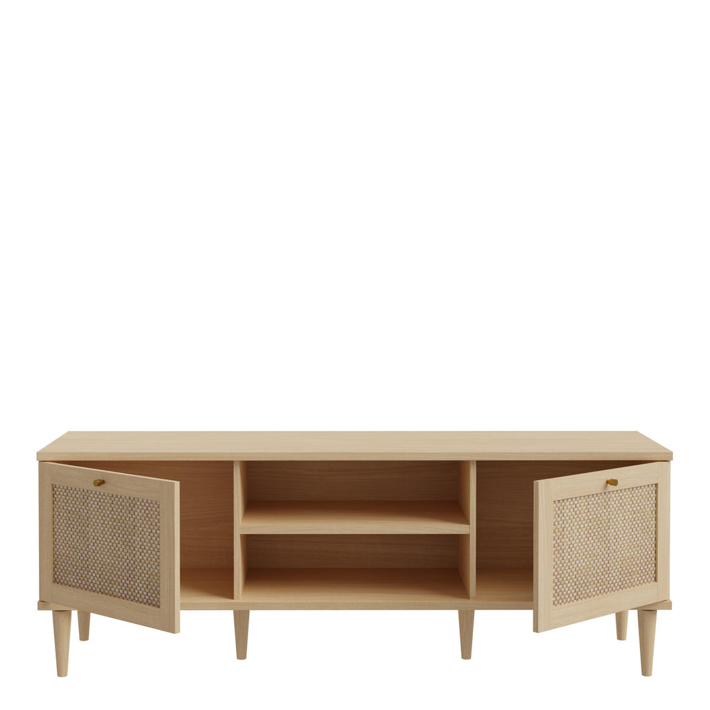 Calasetta 2 Door 1 Shelf TV Unit in Rattan - image 5