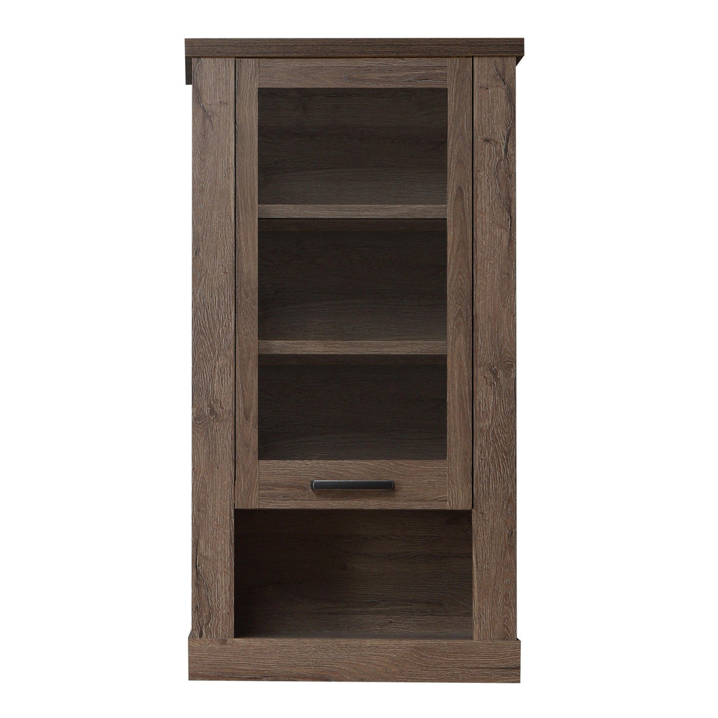 Corona 1 Door Wall Display Cabinet in Tabak Oak - image 2
