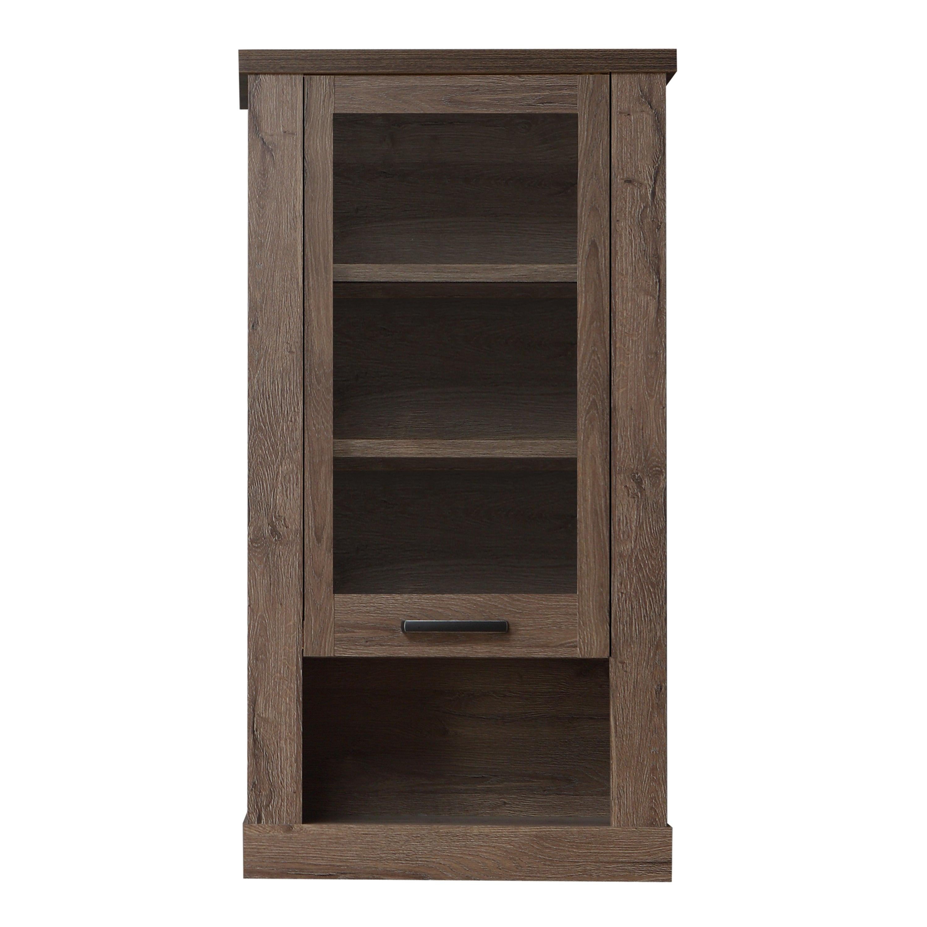 Corona 1 Door Wall Display Cabinet in Tabak Oak - image 2