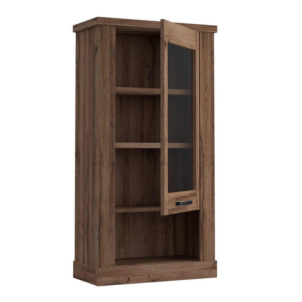 Corona 1 Door Wall Display Cabinet in Tabak Oak - image 3