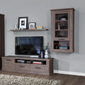 Corona 1 Door Wall Display Cabinet in Tabak Oak - image 4