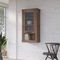 Corona 1 Door Wall Display Cabinet in Tabak Oak - image 5