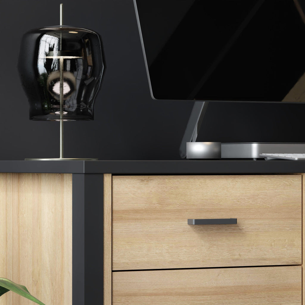 High Rock Desk in Matt Black/Riviera Oak - image 8
