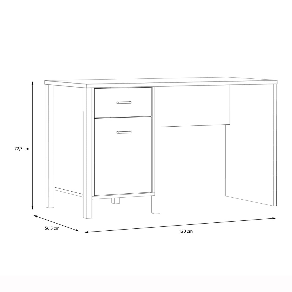 High Rock Desk in Matt Black/Riviera Oak - image 9