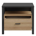 High Rock Bedside in Matt Black/Riviera Oak - image 5